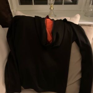 Hoodie black and orange